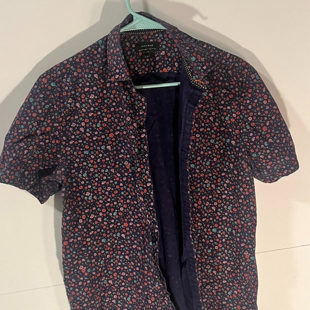 Zara floral shirt